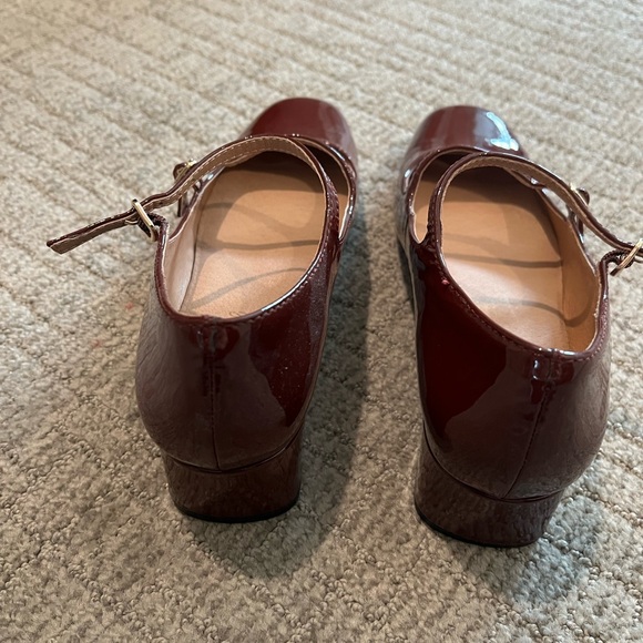 Madewell Burgundy Patent Leather Heels - Picture 3 of 4